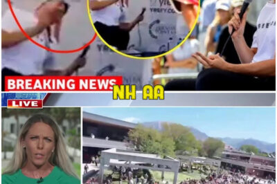 “‘I saw blood pouring out everywhere—people were screaming, and I honestly thought I was going to die right there,’ a terrified witness recounted, her voice shaking as she described the chaotic aftermath of Charlie Kirk’s shocking shooting at Utah Valley University.