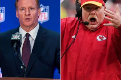 Andy Reid has formally petitioned the NFL to review the Chiefs’ clash with the Chargers, blasting it as “a disgrace to the league” after officials ignored Teair Tart throwing a punch at Travis Kelce. Reid demanded accountability, calling for sanctions against the referees and even a replay of the game, warning that if the league stayed silent, he would escalate matters. In response, Roger Goodell delivered a cold, five-word reply that froze the room…