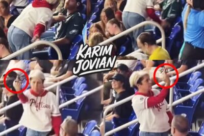 🔥🚨BREAKING: Phillies Karen makes matters worse! New camera angle shows after taking the ball and being boo’d she was getting in people’s faces yelling and cursing like she owned the place. Then started flipping everyone off while kids were there! Her Man was so uncomfortable