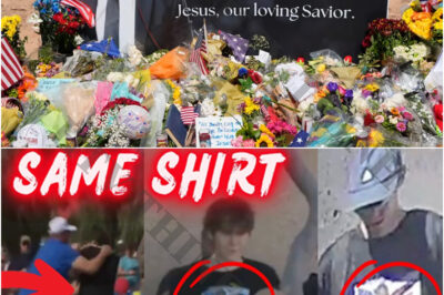 Teen in t-shirt similar to one worn by accused Charlie Kirk killer tramples memorial outside Turning Point USA