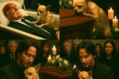 BREAKING NEWS: Keanu Reeves adopts Hulk Hogan’s faithful dog in a heartbreaking farewell that left the room silent.