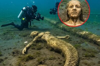 BREAKING NEWS: Divers Stumble Upon Mummified Mermaid Deep Underwater! 🧜♀️🌊 Shockwaves ripple through the scientific and online communities after divers captured what appears to be the preserved body of a mermaid-like being resting on the ocean floor.
