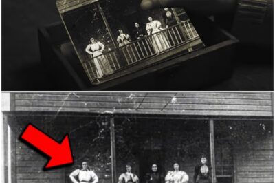 5 Women Pose On Balcony While Husbands Are At Work In 1898 Photo Experts Zoom In & Turn Pale