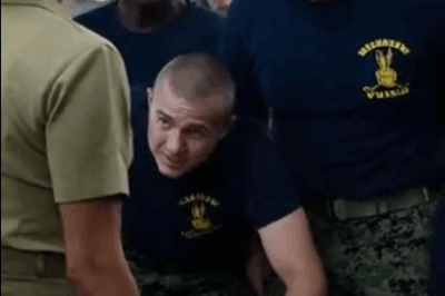 Five recruits cornered her in the mess hall