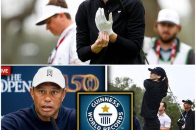 “Tiger Woods Left SPEECHLESS BY Caitlin Clark She Just Broke a Golf WORLD RECORD!”