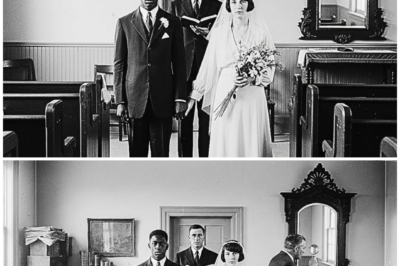 This 1925 wedding photo has been restored — and what appeared in the mirror shocked historians