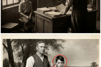 This 1916 Portrait of a Factory Foreman and Boy Looks Mentoring Until You Notice the Contract