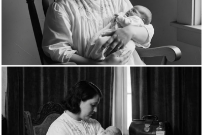 A mother holds her newborn in 1912 — but look closely and you’ll see the baby isn’t breathing