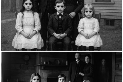 This portrait from 1902 seems peaceful—until you notice the eyes of the three children