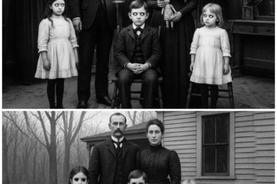 This portrait from 1902 seems peaceful—until you notice the eyes of the three children