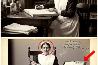 This 1886 Portrait of a Midwife and Infant Looks Caring Until You Notice the Register