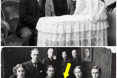 This family photo from 1899 looked happy—until the zoom showed who was really holding the baby