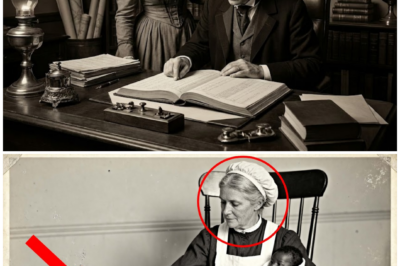 This 1886 portrait of a midwife and infant looks caring until you notice the register.