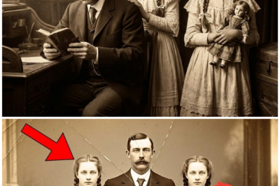 This 1885 Photo of Twin Sisters and Father Seemed Happy—Until Restoration Revealed Something Tragic