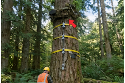 Logger Found Motorcycle High in Tree, What Was in the Seat Box Made Him Cry!