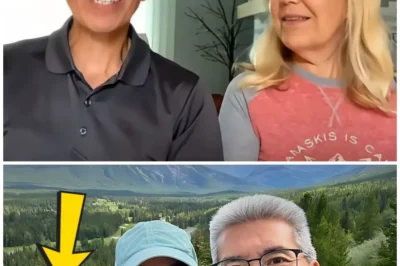 Hiker takes photo in woods, looks behind wife and realises something terrible is following them