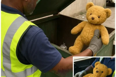Garbage Man Found Unusually Heavy Teddy in Trash, Cut Seam and Began to Cry!
