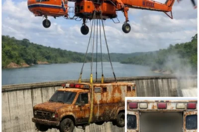 Old Ambulance Found in Dam, What Was Inside Sent the Entire Crew Into Panic!