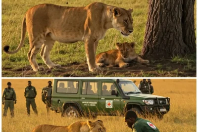 A Lioness Dragged Her Dying Cub to a Man, But No One Expected What Happened Next!