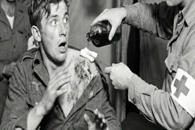 “Is That Acid?” — 18-Year-Old German POW Panicked When U.S.Medic Poured Disinfectant On Him