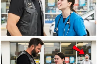 “Help me, he’s been stalking me since I left work,” said a girl to a Hells Angel.