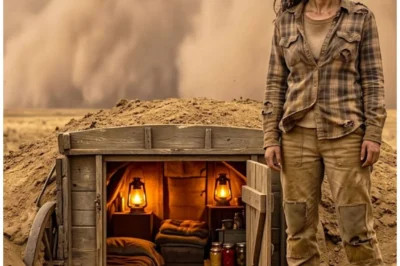 Abandoned With Nothing but a Broken Wagon — She Buried It and Built a Home That Survived the Storm