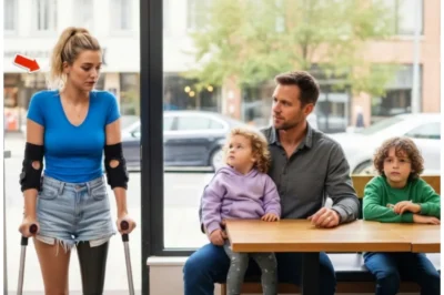 Can I Sit Here?” The One-Legged Girl Asked the Single Dad… His Answer Left Her in Tears